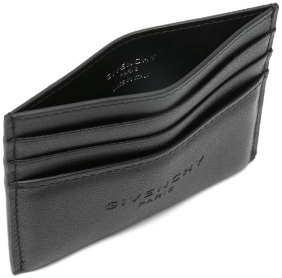 26SS 지방시 레더 안티고나 스탬프 카드 홀더 BK60G0K21L001 BLACK - GIVENCHY