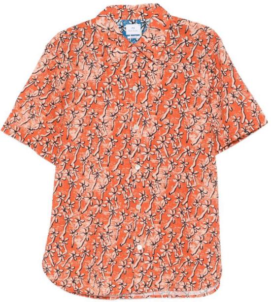 26SS 폴 스미스 반팔 셔츠 M2R896ZV2265616 ORANGE