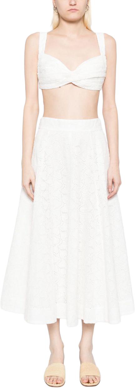 25SS 짐머만 미디 스커트 2540SR251IVO WHITE - ZIMMERMANN
