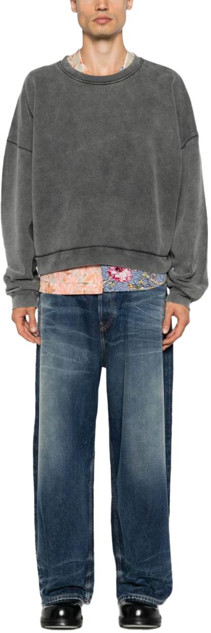 25FW 아크네 스튜디오 로고 패치 스웨트셔츠 CI0137BM0 GREY - ACNE STUDIOS