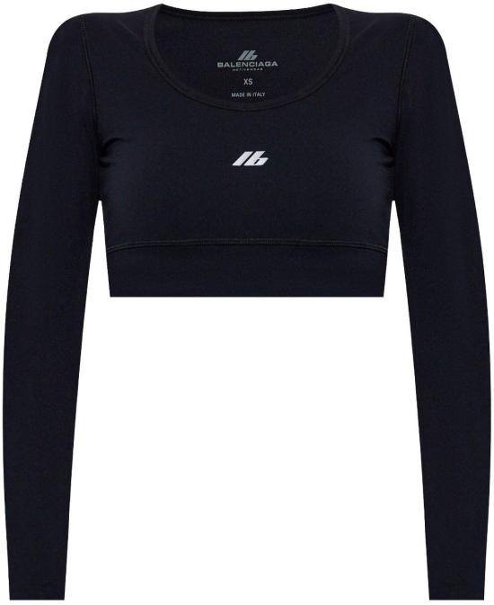 25SS 발렌시아가 긴팔 티셔츠 7932814E2B91081 BLACK
