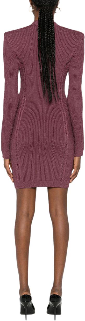 25FW 발망 숏 원피스 FF0R8033KJ155DR PURPLE - BALMAIN