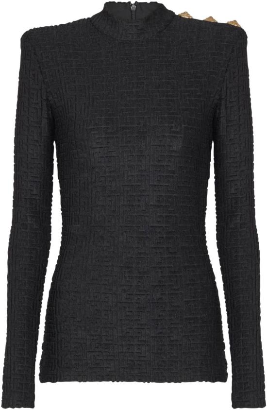 26SS 발망 스웨터 GF1AR962JL420PA BLACK