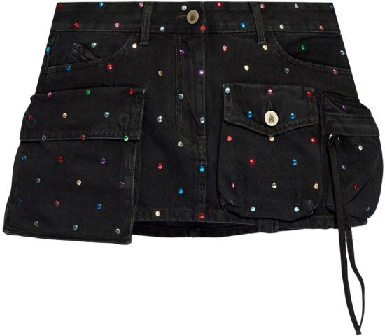  디 아티코 숏 스커트 247WCS136D075S100 BLACK