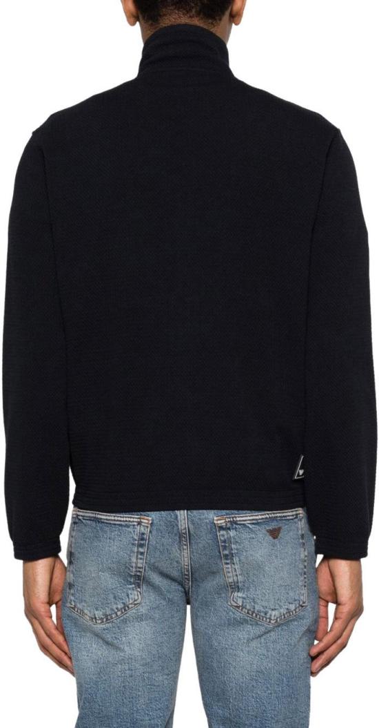 26SS 엠포리오 아르마니 집업 니트 EM005042AF23623UB118 BLUE - EMPORIO ARMANI