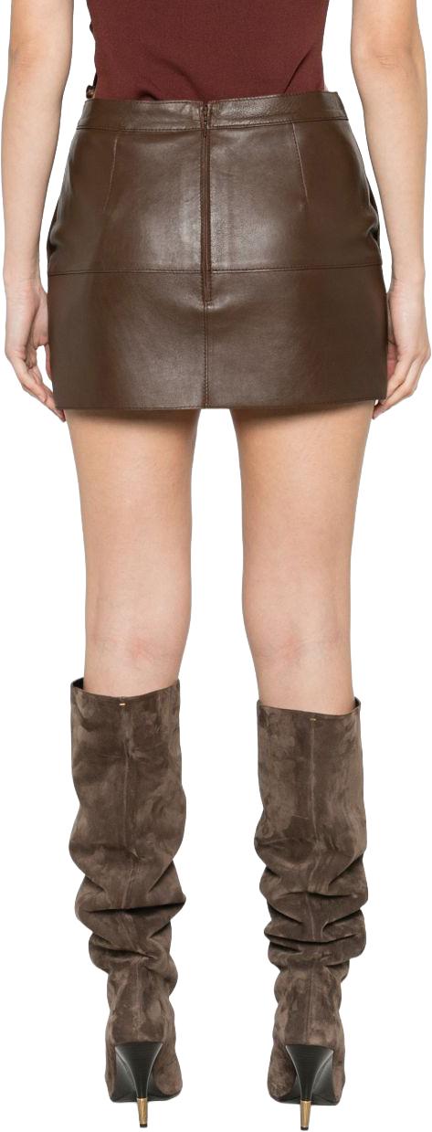 26SS 파로쉬 숏 스커트 D630603MACIOCK26008 BROWN - PAROSH