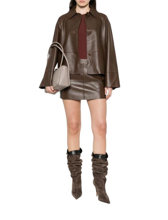26SS 파로쉬 숏 스커트 D630603MACIOCK26008 BROWN - PAROSH