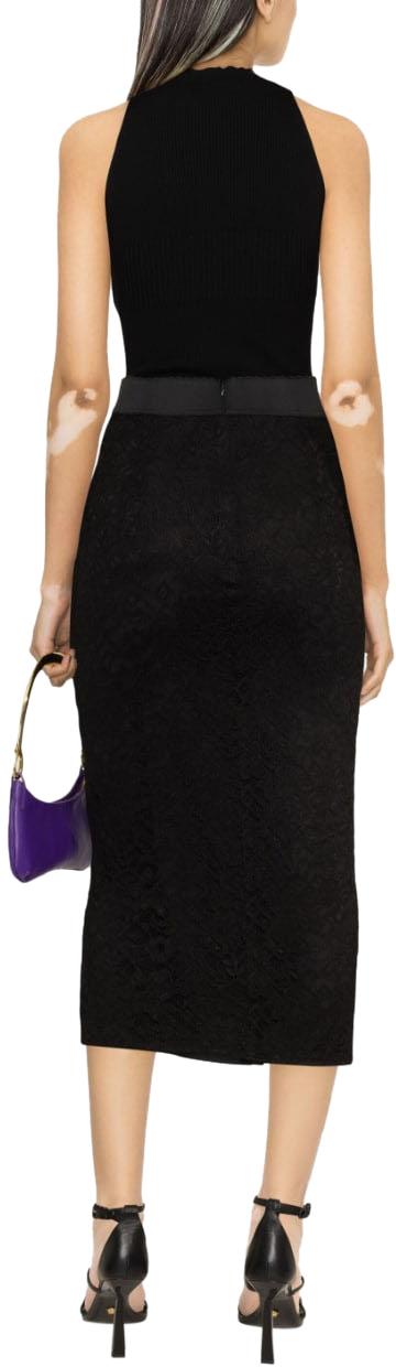 돌체앤가바나 미디 스커트 F4CNWTFLRFFN0000 BLACK - DOLCE & GABBANA