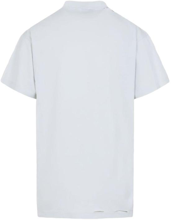  발렌시아가 옵틱컬 오버사이즈 티셔츠 811688TRVU69081 WHITE - BALENCIAGA