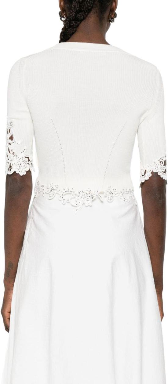 26SS 에르마노 설비노 스웨터 D485N317APCTZSQ10602 WHITE - ERMANNO SCERVINO