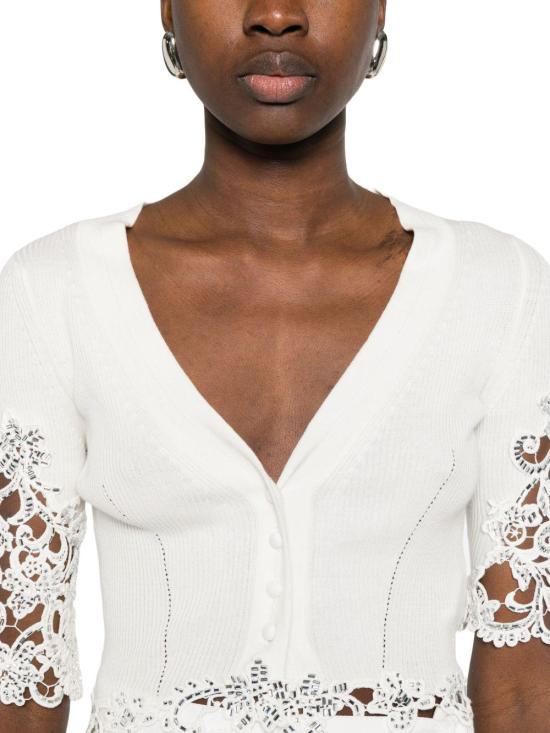26SS 에르마노 설비노 스웨터 D485N317APCTZSQ10602 WHITE - ERMANNO SCERVINO