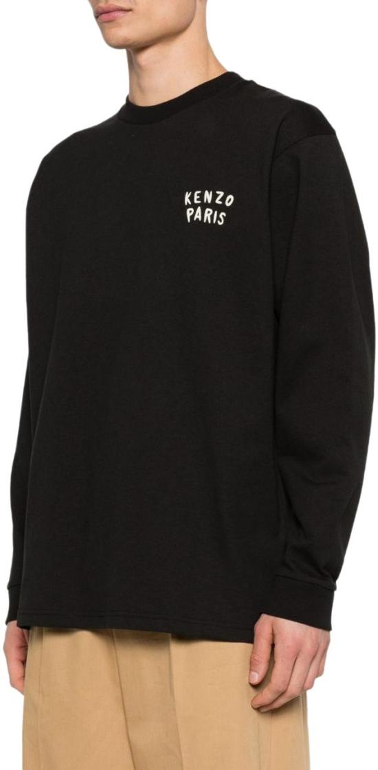 26SS 겐조 Boke Heart 릴렉스 롱슬리브 FG55TL3034SY99J BLACK - KENZO