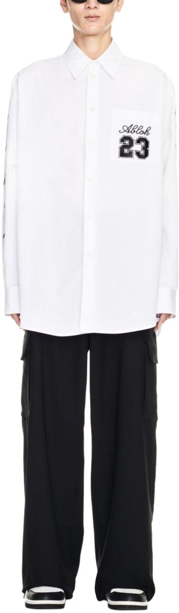 오프화이트 긴팔 셔츠 OMGE004S24FAB0020110 WHITE - OFF WHITE