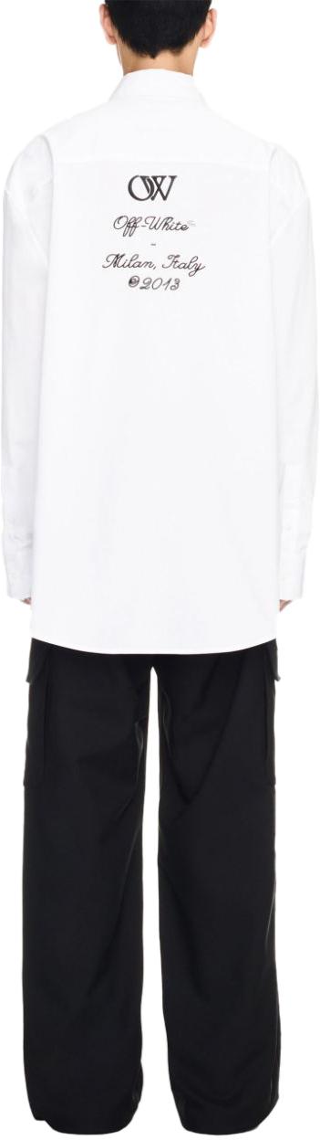  오프화이트 긴팔 셔츠 OMGE004S24FAB0020110 WHITE - OFF WHITE