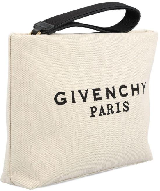 26SS 지방시 로고 프린트 클러치 BB60PNB2C8255 BEIGE - GIVENCHY