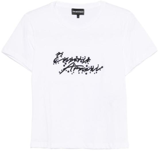 26SS 엠포리오 아르마니 반팔 티셔츠 EW003594AF12597U0002 WHITE