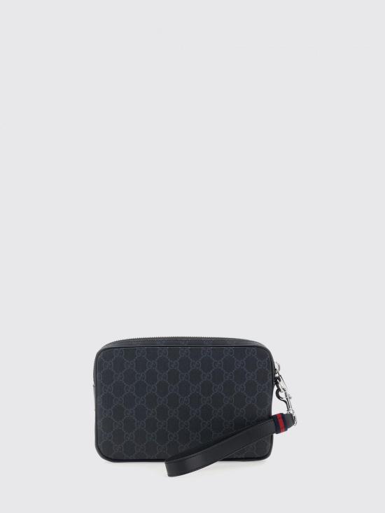 26SS 구찌 GG 수프림 클러치백 792096FADJA 1042 Black - GUCCI