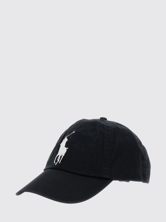 26SS 폴로 랄프로렌 로고 자수 코튼 볼캡 710673584 015 Black