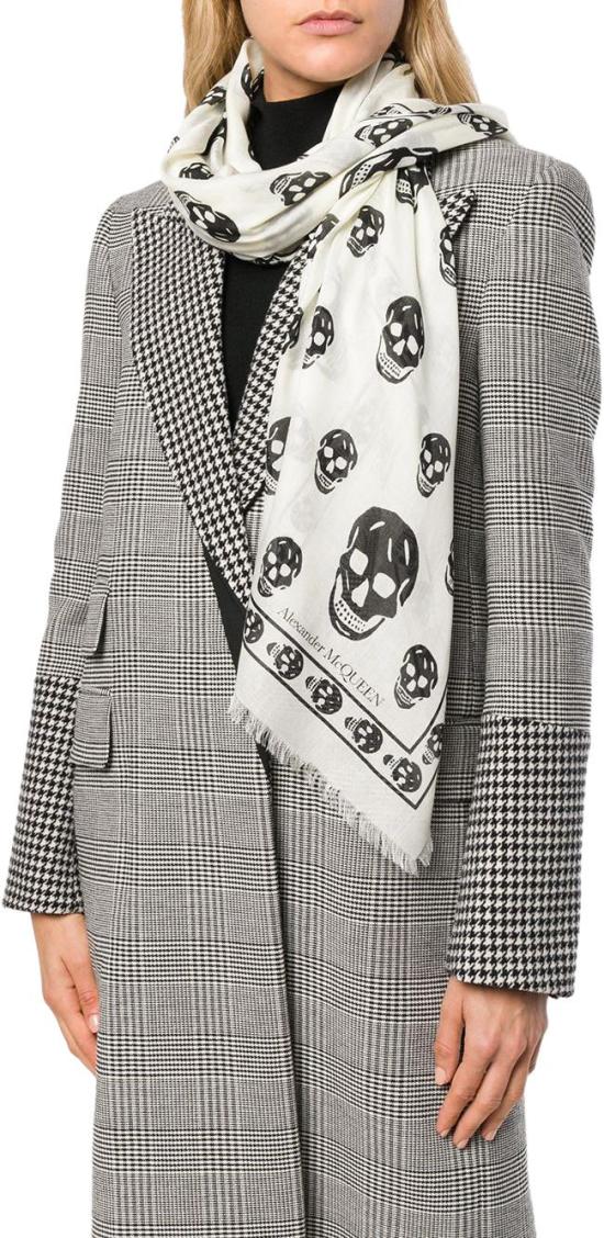  알렉산더 맥퀸 머플러/스카프 5577173943Q9260 WHITE - ALEXANDER MCQUEEN