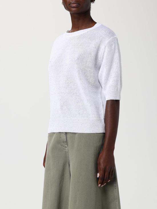 26SS 브루넬로 쿠치넬리 스웨터 MDT746400 C159 White - BRUNELLO CUCINELLI
