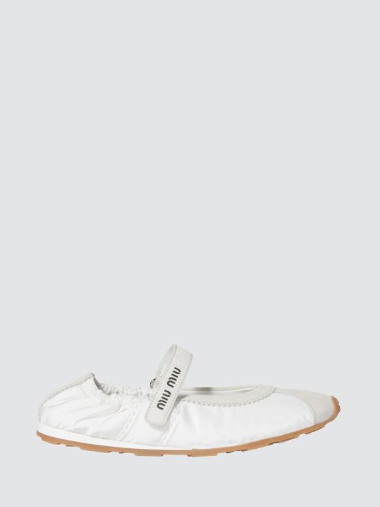 26FW 미우미우 플랫 슈즈 5F370ED7C F0009 White