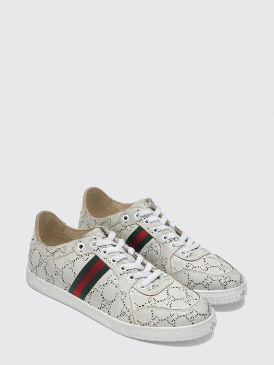 26SS 구찌 스트레치 로우탑 스니커즈 865050AAGGP 9166 White - GUCCI
