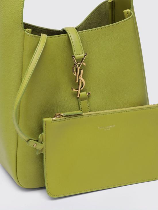26SS 생로랑 LE 5 A 7 서플 그레인드 레더 스몰백 850533AAAUQ 3987 Lime - SAINT LAURENT