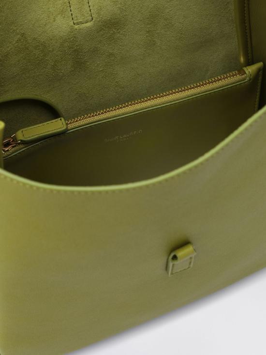 26SS 생로랑 LE 5 A 7 서플 그레인드 레더 스몰백 850533AAAUQ 3987 Lime - SAINT LAURENT