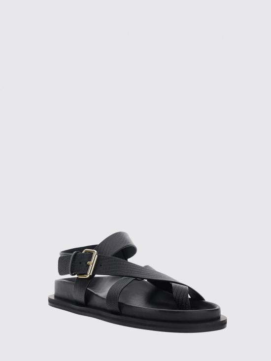 26SS 에이 에머리 샌들 242301 BLACKEMBOSSEDLIZARD Black - A.EMERY