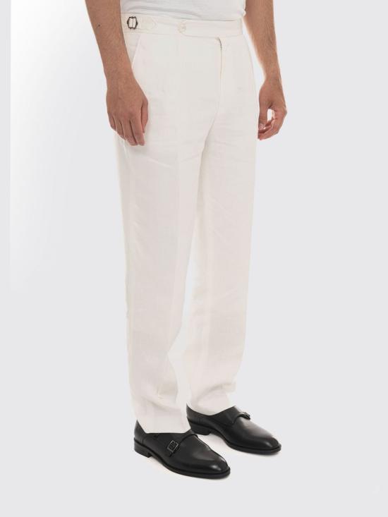 26SS 보스 스트레이트 팬츠 50563231 100 White - BOSS