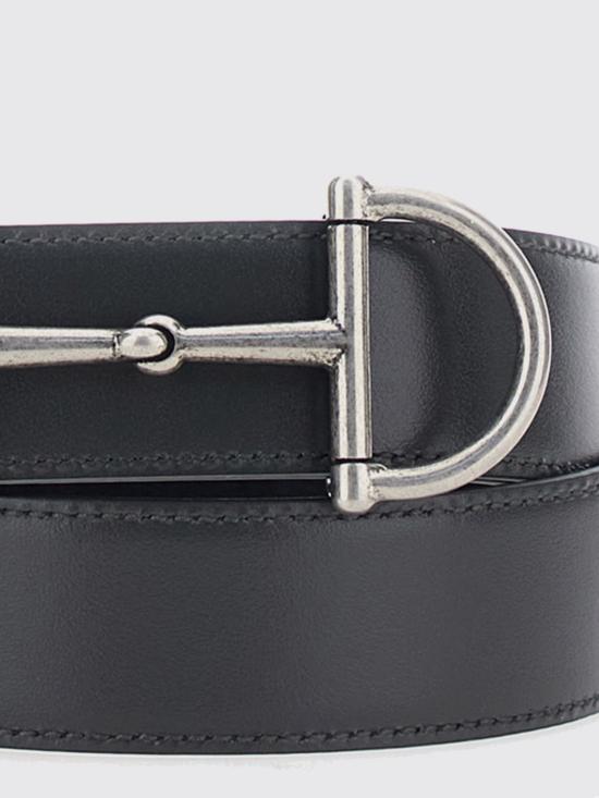 26SS 구찌 홀스빗 리버시블 레더 벨트 8472730YATC 1082 Black - GUCCI