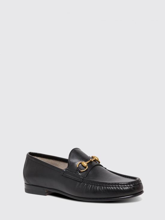 26SS 구찌 1953 홀스빗 레더 로퍼 307929BLM00 1000 Black - GUCCI