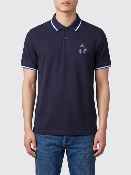 26SS 바버 폴로 티셔츠 MML1555 NY74 Blue