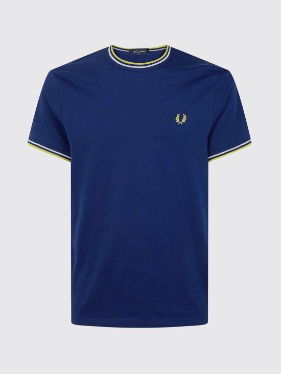 26SS 프레드페리 반팔 티셔츠 FPM1588V58 83B Blue 1 - FRED PERRY