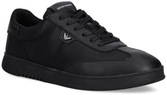 26SS 엠포리오 아르마니 스니커즈 EM003062AF18210UC001 BLACK - EMPORIO ARMANI