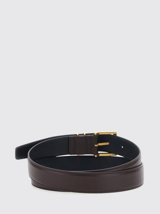 26SS 생로랑 가죽 벨트 864585BOO0W 2596 Brown - SAINT LAURENT