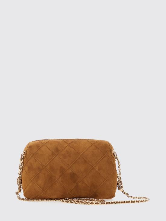 26SS 토리버치 플레밍 스웨이드 소프트 크로스백 178180 200 Brown - TORY BURCH