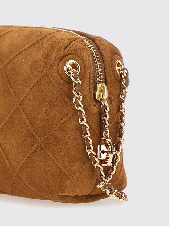 26SS 토리버치 플레밍 스웨이드 소프트 크로스백 178180 200 Brown - TORY BURCH