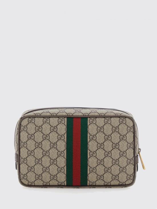 26SS 구찌 GG 슈프림 캔버스 코스메틱 케이스 76001996IWT 8745 Beige - GUCCI