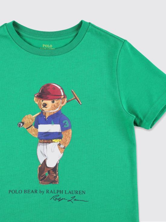 26SS [키즈] 폴로 랄프로렌 티셔츠 A96607 001 Green - POLO RALPH LAUREN