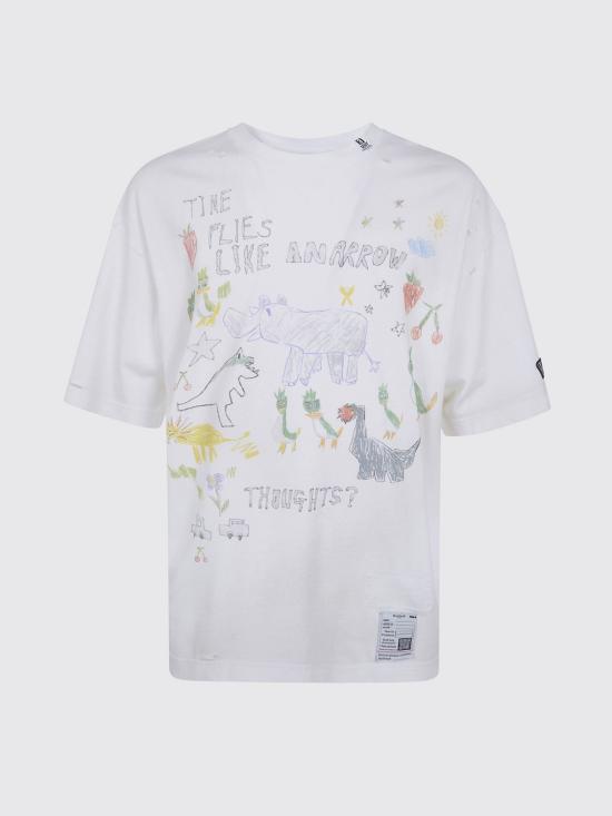 26SS 메종 미하라 야스히로 반팔 티셔츠 J16TS831 White - MAISON MIHARA YASUHIRO