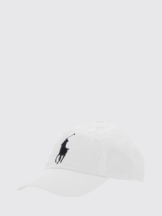 26SS 폴로 랄프로렌 로고 자수 코튼 볼캡 710673584 003 White
