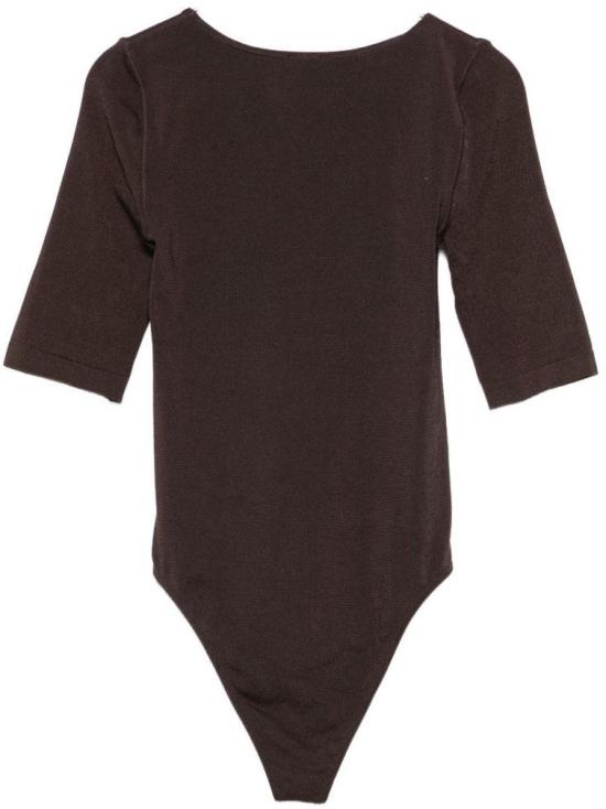 26SS 월포드 바디수트 티셔츠 750894825 BROWN - WOLFORD