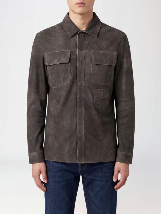 26SS 조르지오 브라토 긴팔 셔츠 24099CMAK CRUST Brown