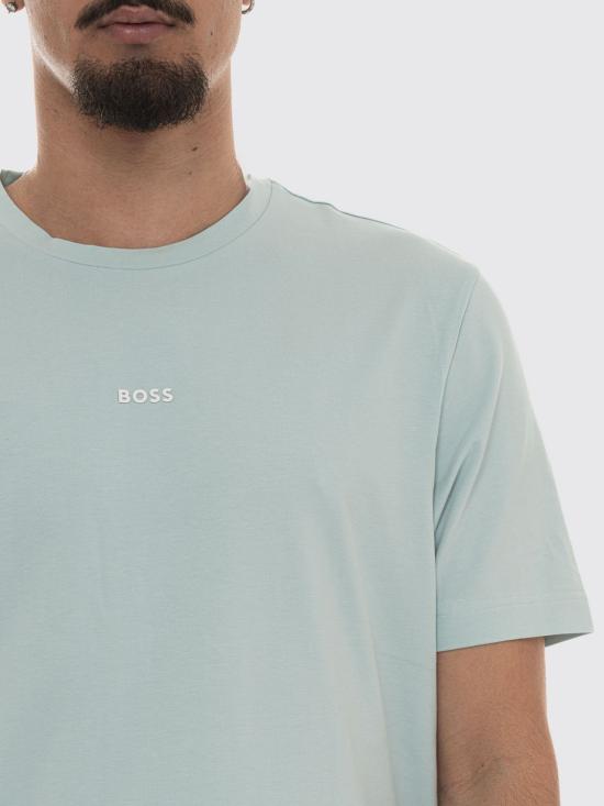 26SS 보스 반팔 티셔츠 50473278 446 Turquoise - BOSS