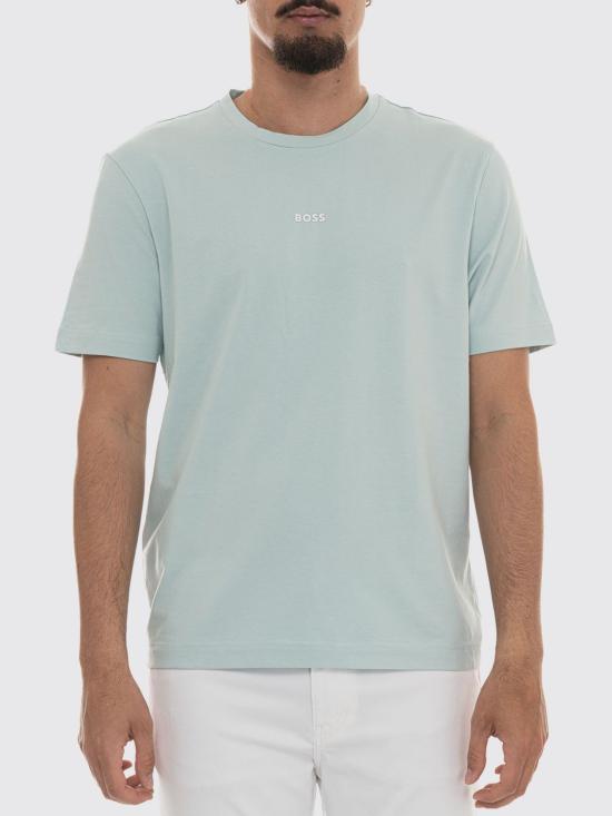26SS 보스 반팔 티셔츠 50473278 446 Turquoise