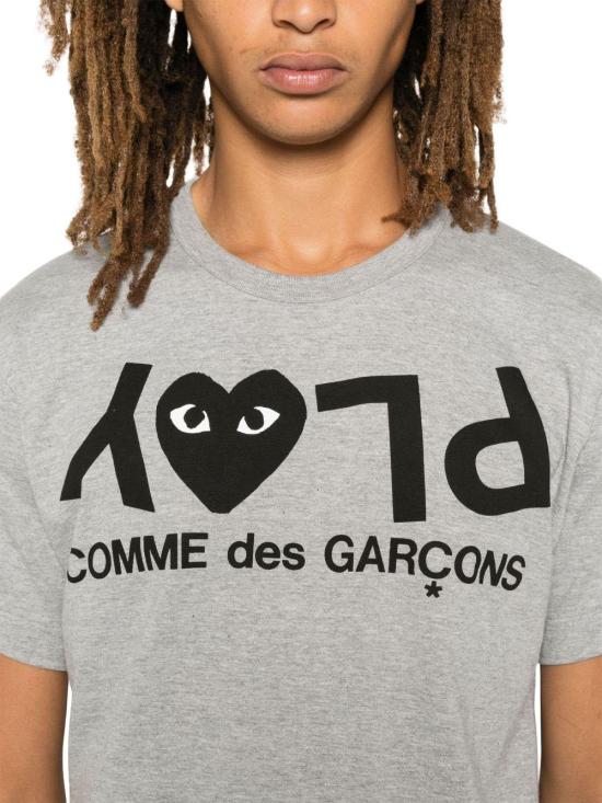 26SS 꼼데가르송 반팔 티셔츠 AXT0821 GREY - COMME DES GARCONS