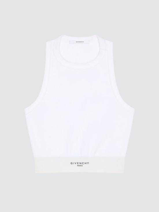 26FW 지방시 민소매 티셔츠 BW70FNR2Q3 100 White