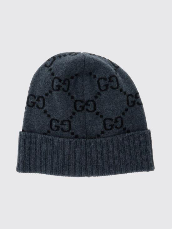 26SS 구찌 GG 캐시미어 자카드 비니 8113924GABX 1260 Grey - GUCCI