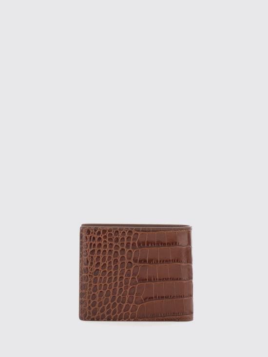 26SS 톰포드 크로커다일 프린트 레더 반지갑 Y0410LCL439S EBN Brown - TOMFORD